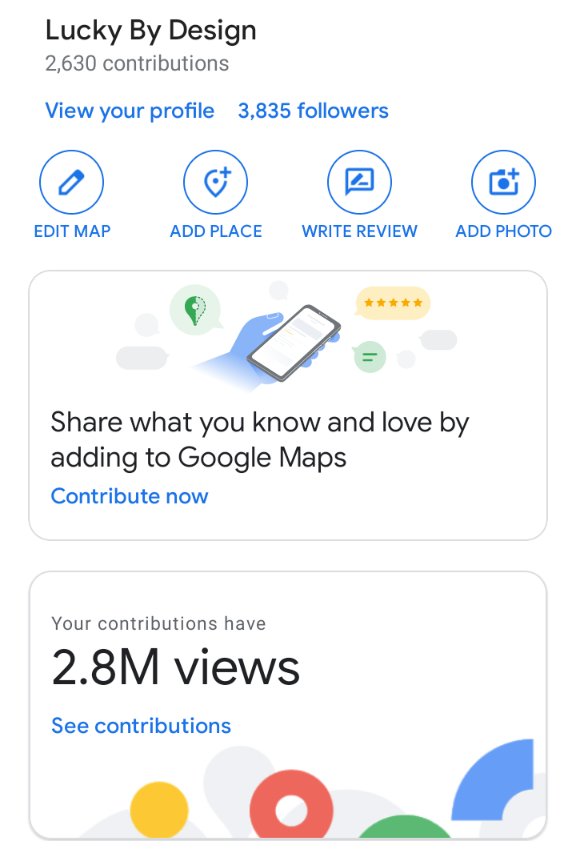 VikingIrishGod's tweet photo. Just an update on the #followers for #Luckybydesign on #GoogleMaps where I am a professional and expert #critic #reviewer #traveler #Guide #artist using more than social media for social meding

2.8 Million respectable views
And growing!! I had to start somewhere
#luckbydesign https://t.co/DdI2MvMvvk