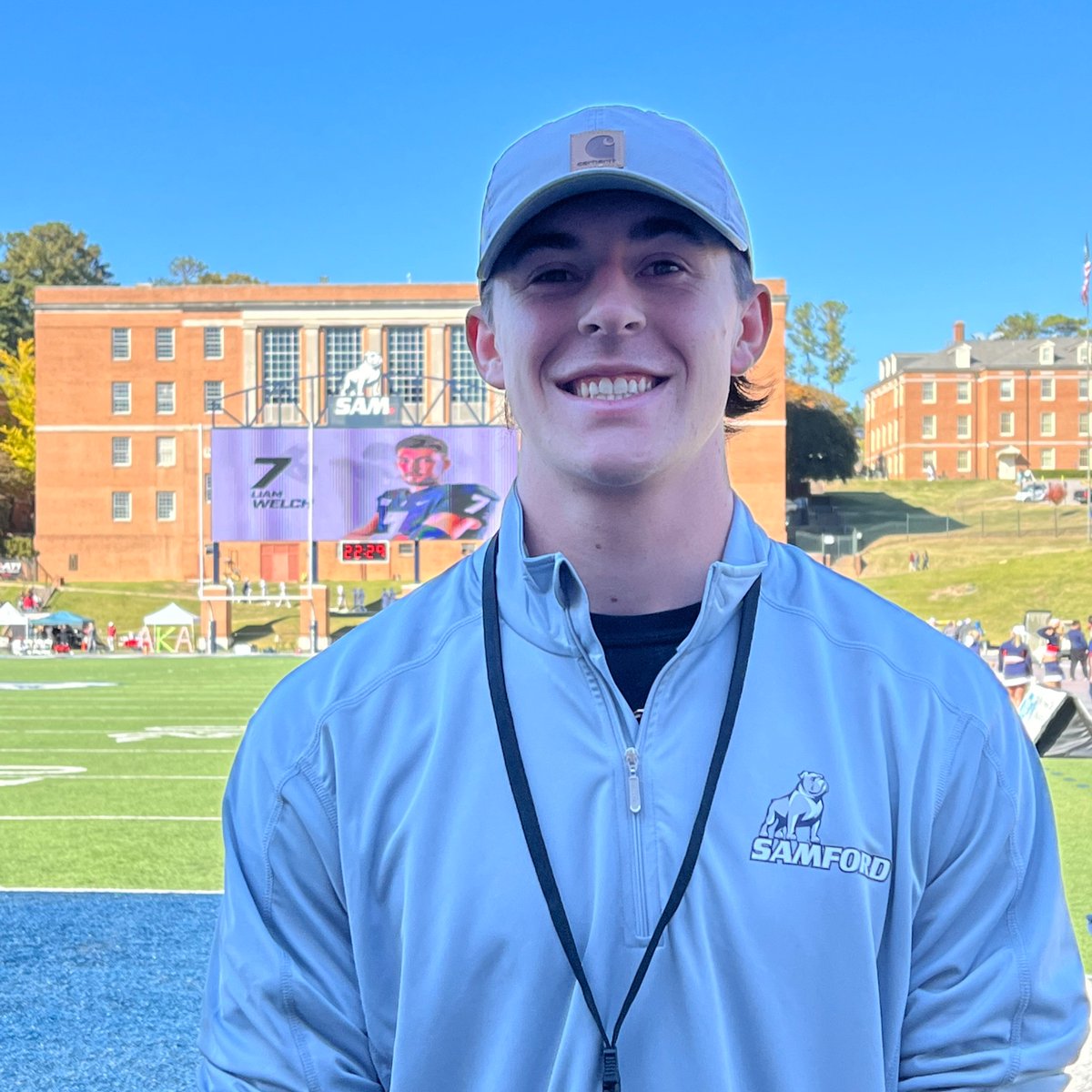mwhitjohnson15's tweet photo. Great gameday visit @SamfordFootball today.  Thank you @Coach_Hatcher20 @coachdmstewart @NickBenedetto_ @coachburke89 for having me. https://t.co/2IpD9mmjT9