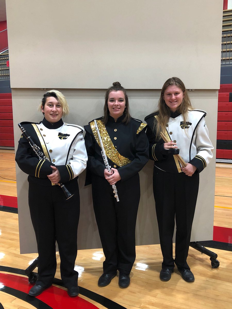 CubaHighSchool's tweet photo. Cadance Silva, Alex Moore, and Isabella Kamler represented Cuba High School today in Jefferson City as members of the
 2021-22All-District Honor Band. https://t.co/wPpBRpxCNs