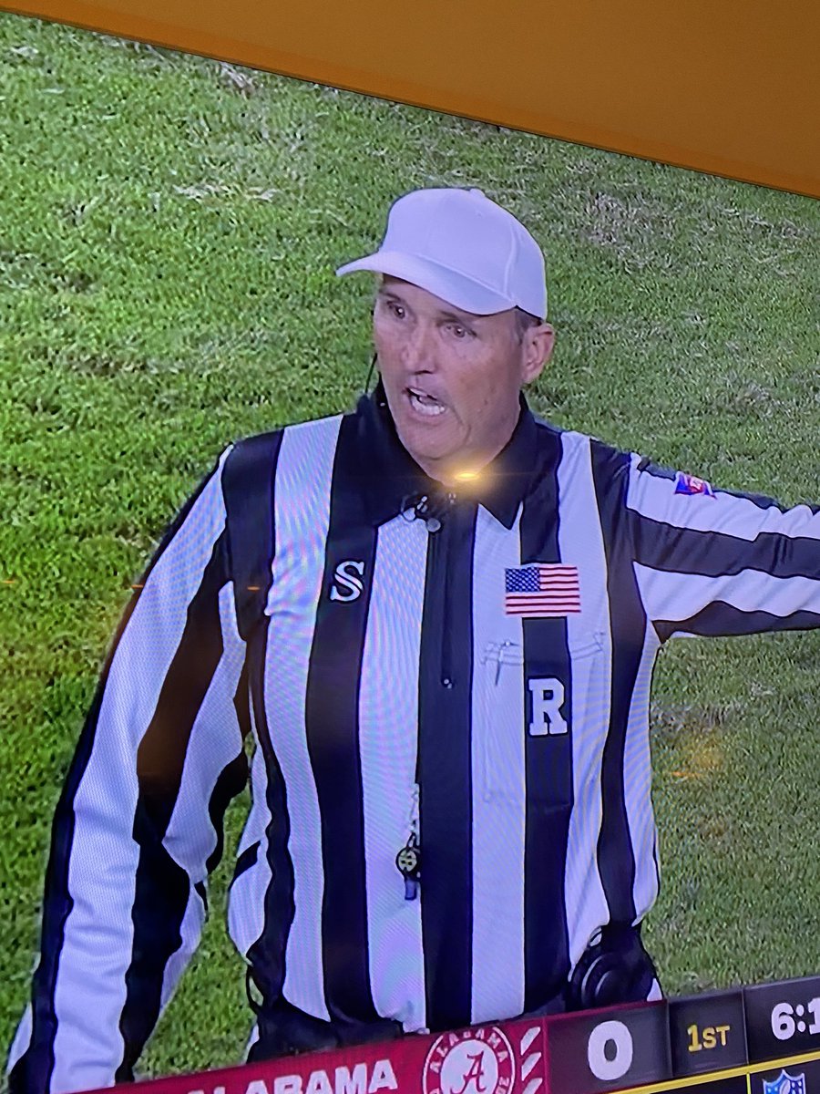 ssrichards20's tweet photo. Did the Ryder Cup break Padraig Harrington? Did he give up and become a ref in the SEC? #LSU/AL https://t.co/IFjYXmP600