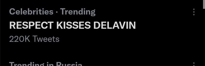 RESPECT KISSES DELAVIN