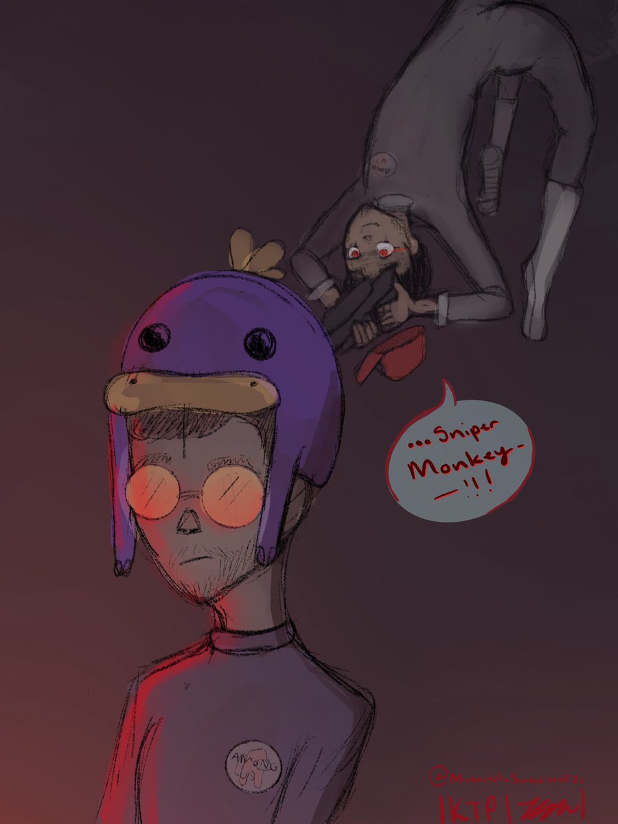 PflughoeftKatie's tweet photo. @ChilledChaos @AplatypussTV SNIPER MOKEY!!!!!!! just a quick among us drawing #chilledchaos #chilledchaosfanart #aplatypusstv #aplatypusstvfanart #AmongUs #AmongUsFanArt https://t.co/QVjSQZ8Ysu