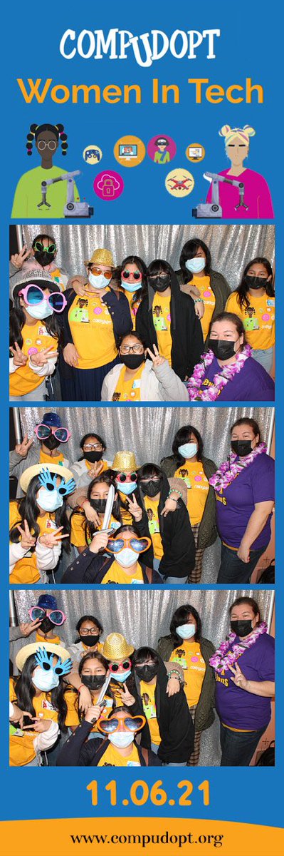 SearsRepresa's tweet photo. Ok y’all last post from today… our @LewisMS_AISD ladies got in on the #photobooth action at the #womenintech event look for these young ladies to make waves as our #futurewomenintech https://t.co/NoXdyLqAwB