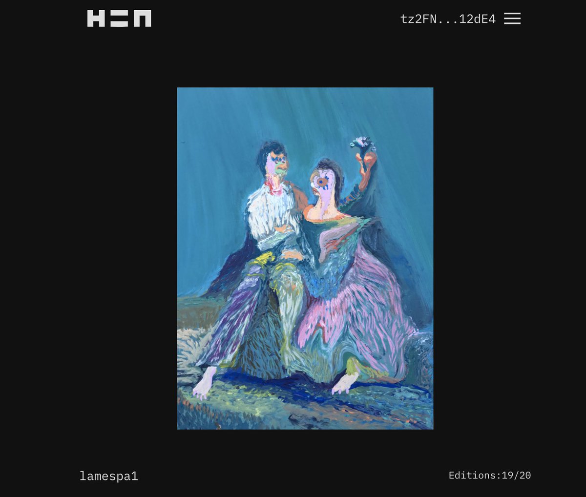 lamespa1's tweet photo. @NFTDropping Helo everyone...fresh from the oven:
Paradise Love
https://t.co/vee8fmRlbJ
Painting
Acrylic on canvas 
image: 12600px X 16800px | 300dpi
20eds/0.5Tz
#OBJKT #NFTCommunity #NFTcollectibles #nftart #NFTartist #NFTartwork #NFTartworks https://t.co/ldkmUcGm90