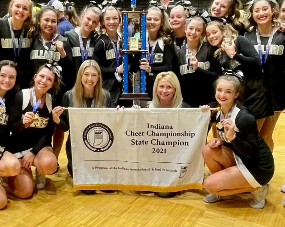 NobSchools's tweet photo. .@MillersCheer are back-to-back state champions! Congratulations! https://t.co/qFiLi9M4PE