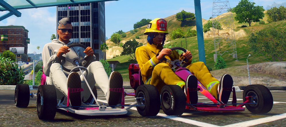 Look at are civs having fun on gokarts #AbsoluteRP #ARP #FiveM #GTARP #Yournewhome