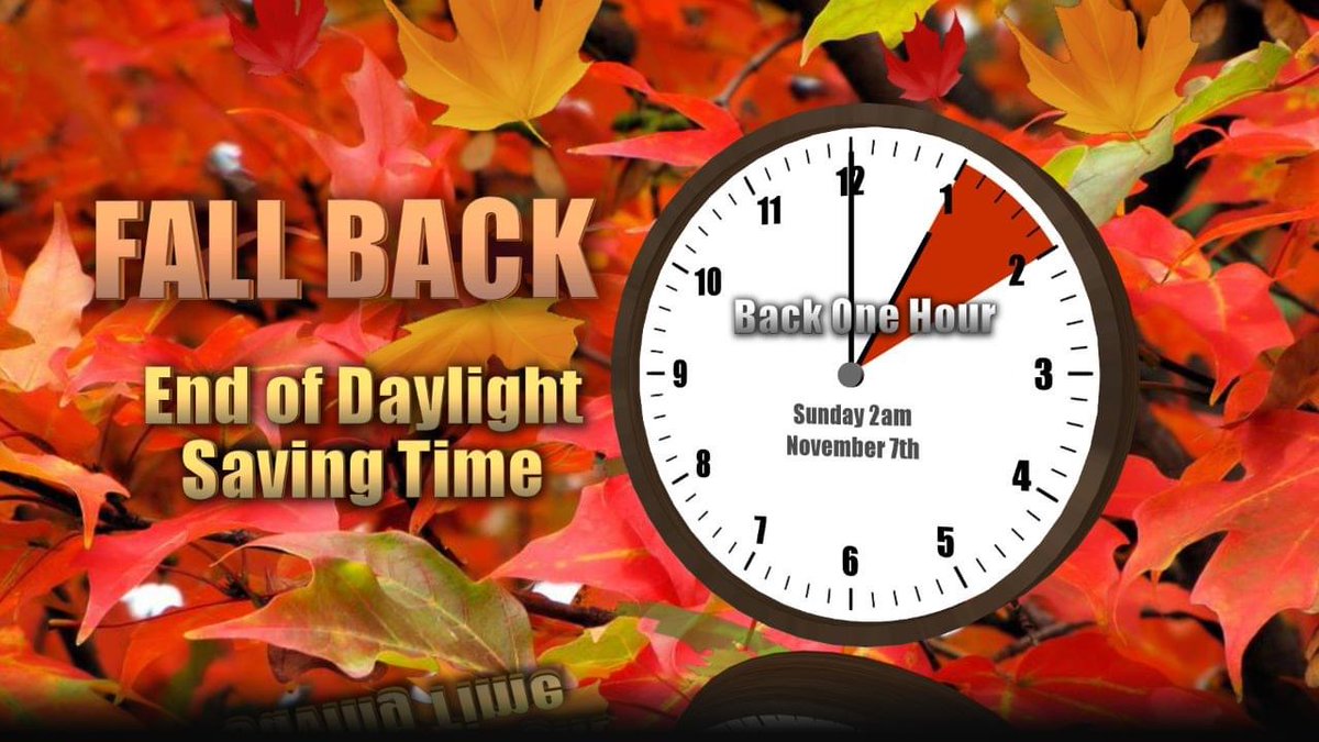 WVFDW's tweet photo. Daylight savings time ends tonight! Don’t forget to turn your clocks back one hour before bedtime.
Also, don’t forget to check your smoke alarms and CO2 detectors, and to change/replace batteries if needed. #smartthingtodo https://t.co/vJ6VebKvw4