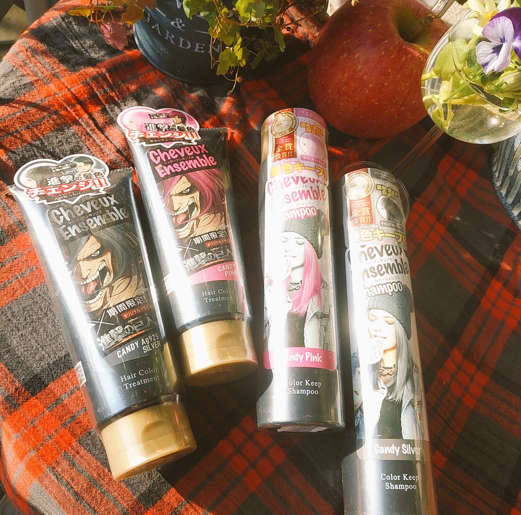 D_shopstyle's tweet photo. 🍁お買い物マラソン開催中‼️ポイントアップのチャンス💕シュヴーアンサンブルヘアカラーTR&SP😍セルフカラーの色持ちアップ✨ https://t.co/dGGiUJbvRY #Rakutenichiba
#お買い物マラソン
#shingeki
#進撃の巨人コラボ
#セルフカラー
#アニメカラー
#派手髪
#ノンシリコン
#Levl
#silver
#Sasha
#pink https://t.co/7tl8wHEbbs