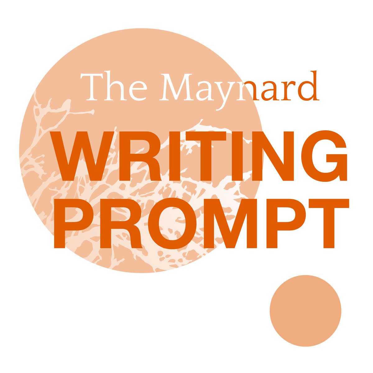MaynardPoetry's tweet photo. THE MAYNARD | Saturday Prompt!
During November, each prompt will be related to a poem from The Maynard Fall 2014 issue.
Read Nettie Farris's two poems, each a sentence in length: https://t.co/myPqr8qIO1
Then, try your own single sentence poem. 🍊
#TheMaynard #TheMaynardPromptDay https://t.co/PBKKozXzGp