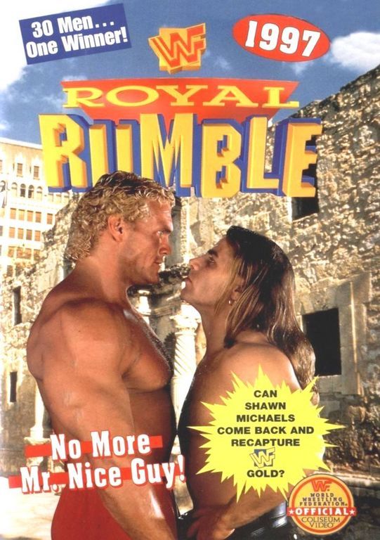 #OOC I need a pallet clenser. These WCW shows are killing me. I need some hope. 

Let's review WWF Royal Rumble 1997.

A glimpse into the not-to-distant bright future.

<a href="/WhammehBar/">★Griffin Hawkins★</a> <a href="/UWFChrisSpade/">Chris Spade</a> <a href="/JvdRooster/">JVDR</a> <a href="/PenelopeBAMN/">Don't Mess With Mr. Inbetween</a>