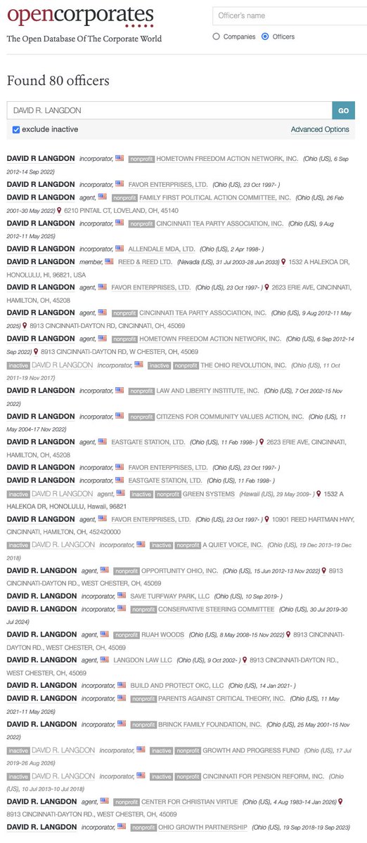 BareVariant's tweet photo. Here are the 80--yes, 80!-- PACs that Mr. Langdon is actively administering as a registered officer: https://t.co/OVRP1Ptm4K