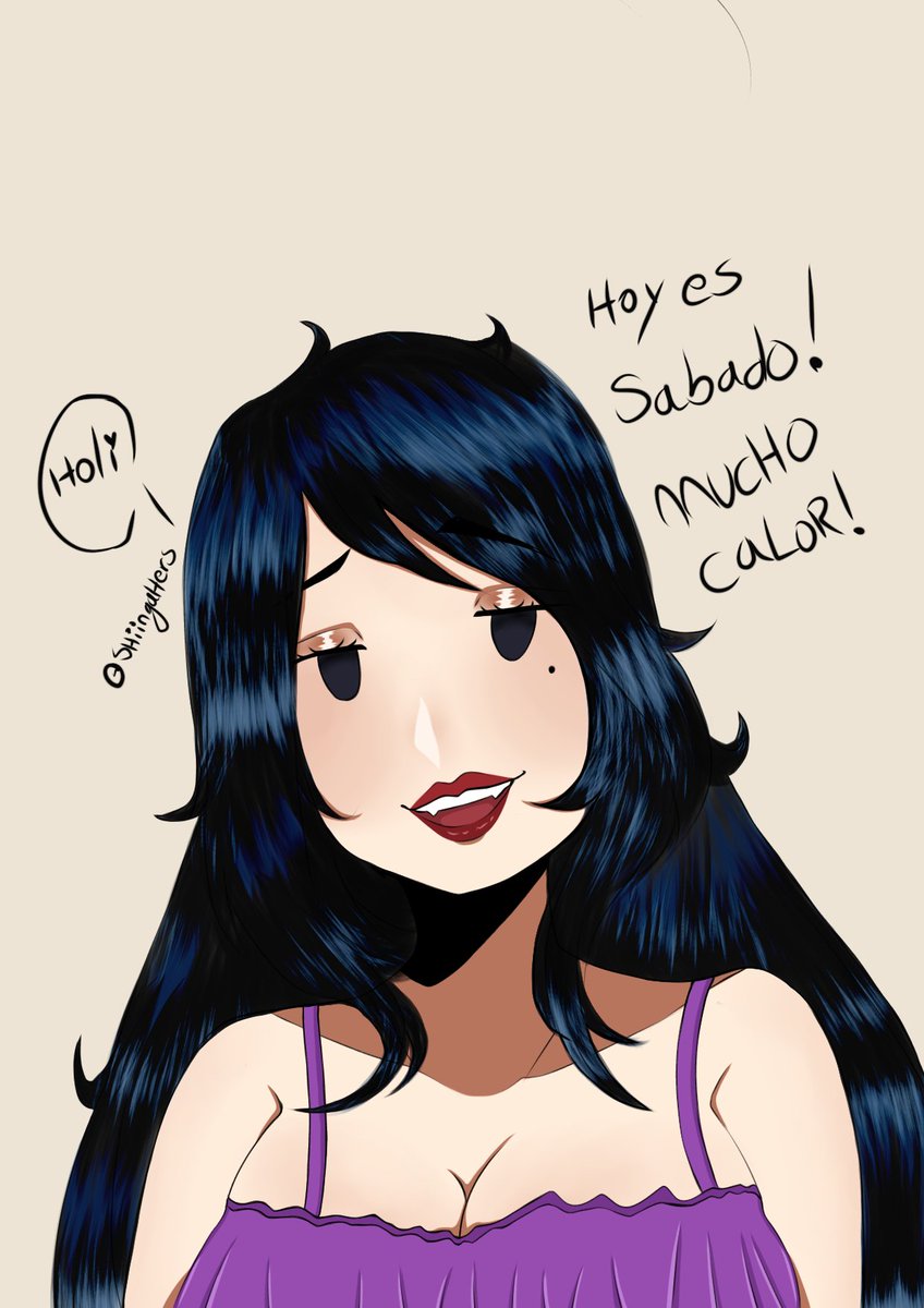 shiingahers's tweet photo. Holi♡
✨ Hoy es sabado! Mucho calor!✨
My Drawing 💙✨
By #Shiingahers https://t.co/nEN00fo8fX