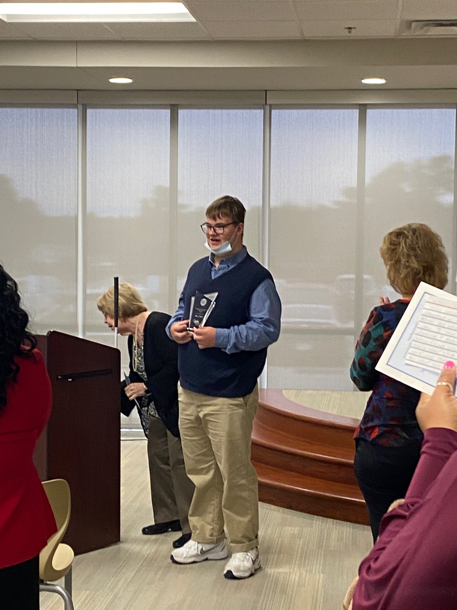 BibbCTAE's tweet photo. Congratulations to @BibbHCCA and Georgia Academy of the Blind student, Chris O'Neill, for being recognized as the 2021 Georgia Lt. Governor's College & Career Academy Student of the Year Nominee. #BCSDCTAEDelivers #VIPProud #3EReady https://t.co/gfyJ5od3Ia