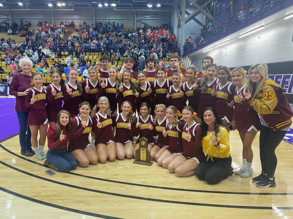 Congratulations to the BCHS cheerleaders! Region coed CHAMPIONS! 📣 🥇 #WeAreBC