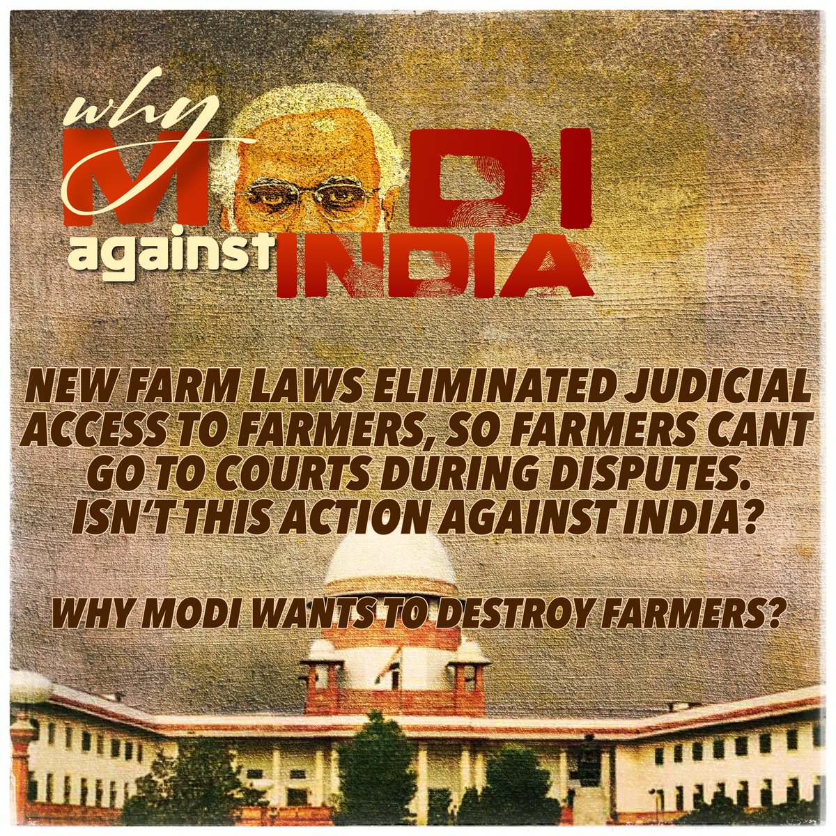 Tractor2twitr's tweet photo. Food, Fuel, Farm, Fertilizers expenses have gone up.. but govt has provided no solution to help is citizens.
Looks like Modi is definitely against India.

#WhyModiAgainstIndia https://t.co/imZ9Mb3t9C