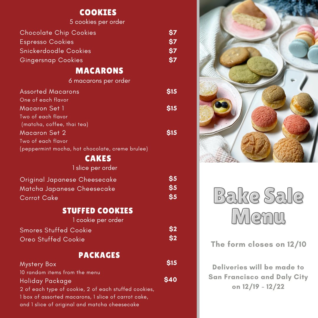 thelowell's tweet photo. The Lowell is collaborating with Bakes &amp; Smiles to host a bake sale! You can now order from 11/5 - 12/10 with free deliveries from 12/19 - 12/22. All proceeds go to funding our printing cost. Order here:  https://t.co/CQL1lY92E8

Photos by Lucia Lee https://t.co/7HFlE0i7B2