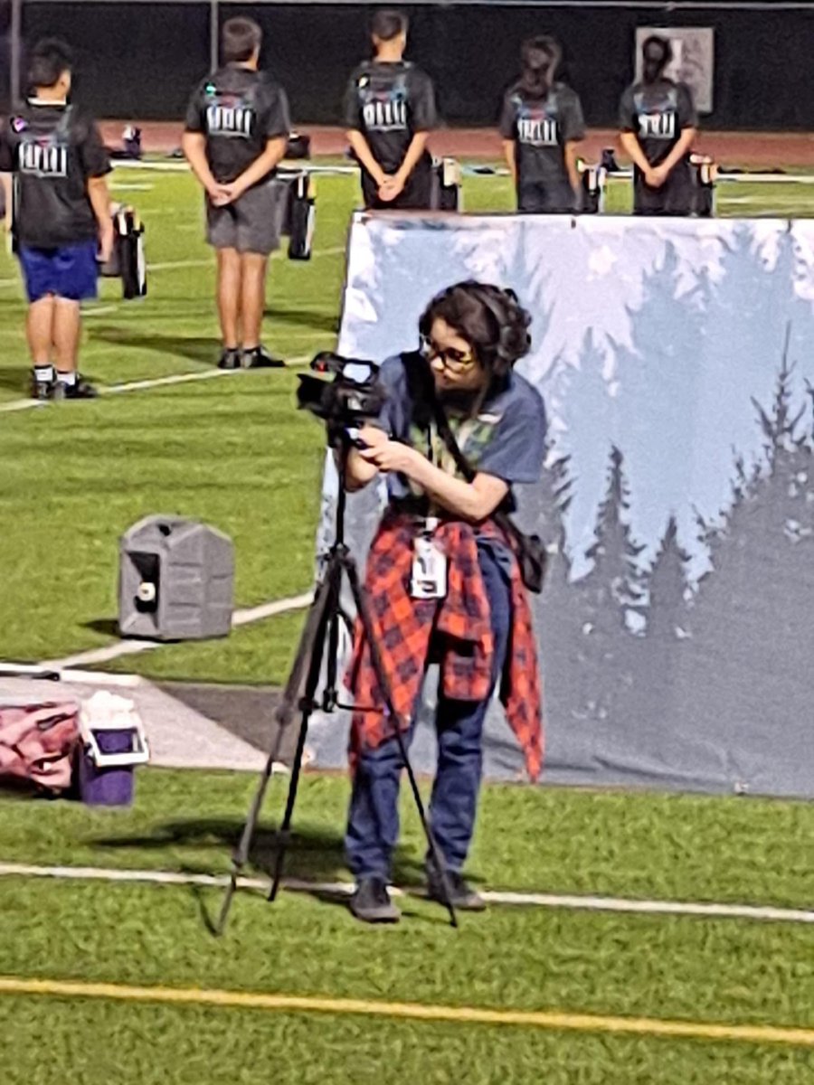 JVTVNews's tweet photo. JVTV Reporters @JVTVOllie and @ShelbyJVTV are making sure the @JVHSFalconBand send off is on film. Good Luck band. Way to go crew #wegotthatBroll #fieldworkisrealwork @JerseyVillageHS @CoachVCFISD @jvhsprincipal @CFISDCTE https://t.co/G08NH8QYOa