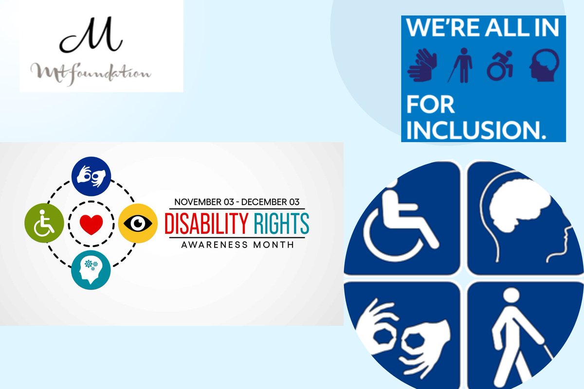 MTFoundation2's tweet photo. The Disability Awareness Month offers an opportunity for all of us to remove barriers and to improve the quality of life of people with disabilities through concrete action.#DRAM21 #IAmAble #DisabilityRights
@DisabAdvocates @WVLSouthAfrica @GenderLinks @disabilityarts https://t.co/Xnhx9zAEPV