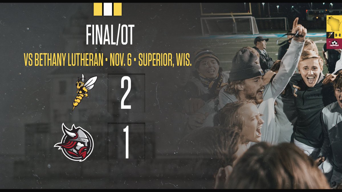 Josh Bellamy scored 10 seconds into overtime to lift the Yellowjackets to their seventh conference championship and sixth in <a href="/umacathletics/">UMAC Athletics</a> on Saturday!

#WeAreSuperior