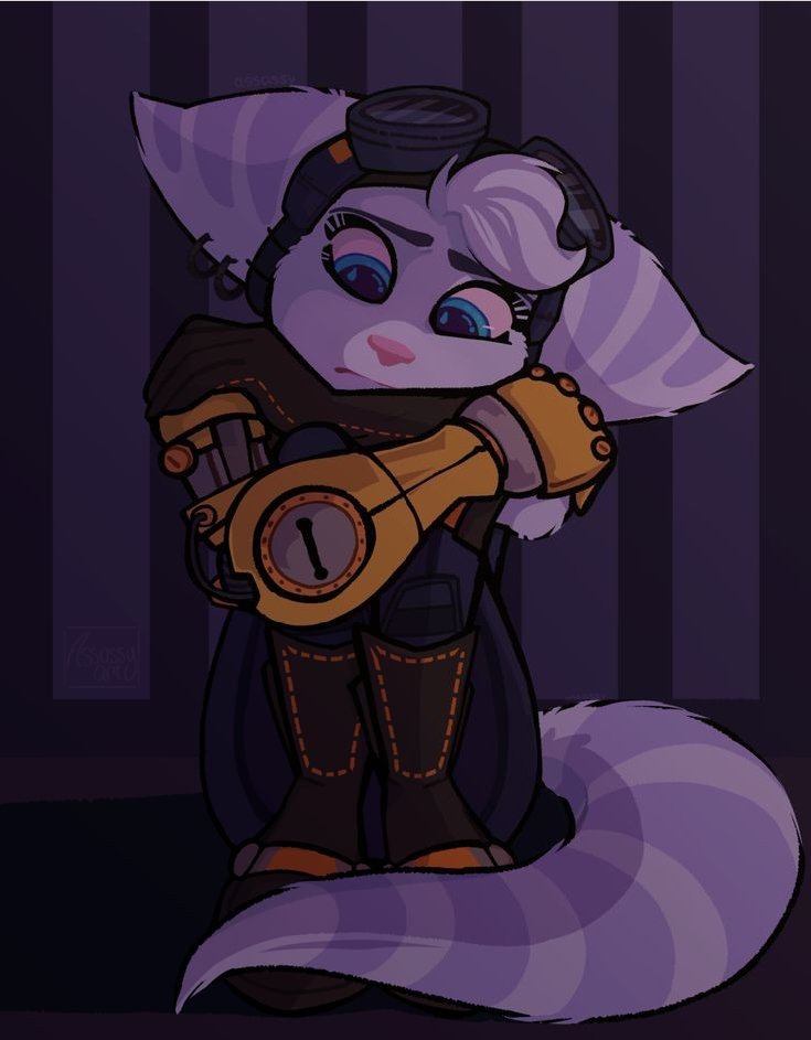 The Lombax was constantly busy with lots of bolts and fixing during her workshop, but during her alone time at home she could use a companion she hopes @PoppingHeads is available.