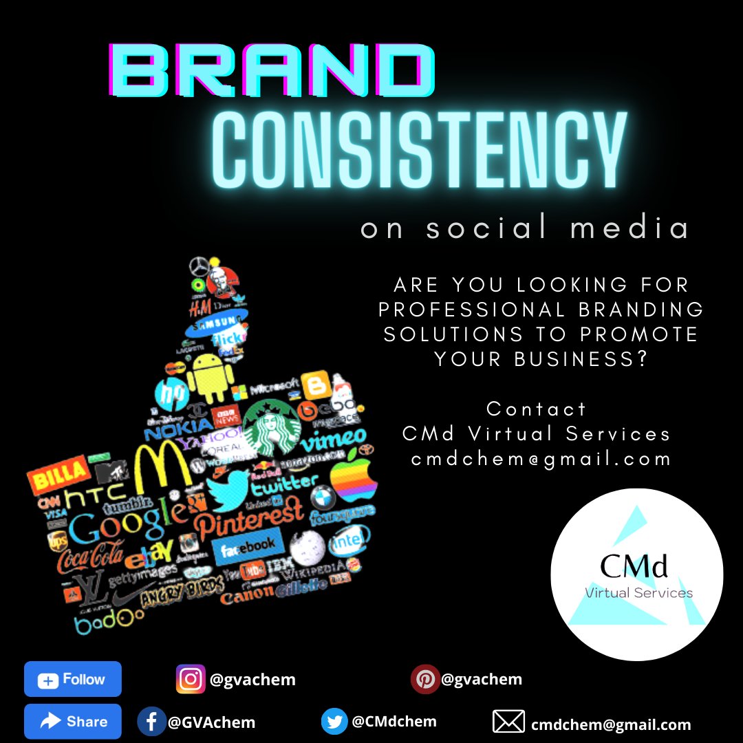 CMdchem's tweet image. MAKE YOUR BRAND WORK FOR YOU
When a brand is consistent across all platforms, it reinforces the power of that brand as well as the value that customers see in it.
Let's work together and make this happen, visit my page.
✅bit.ly/3pzwBjR
#CMdVirtualServices #brandidentity
