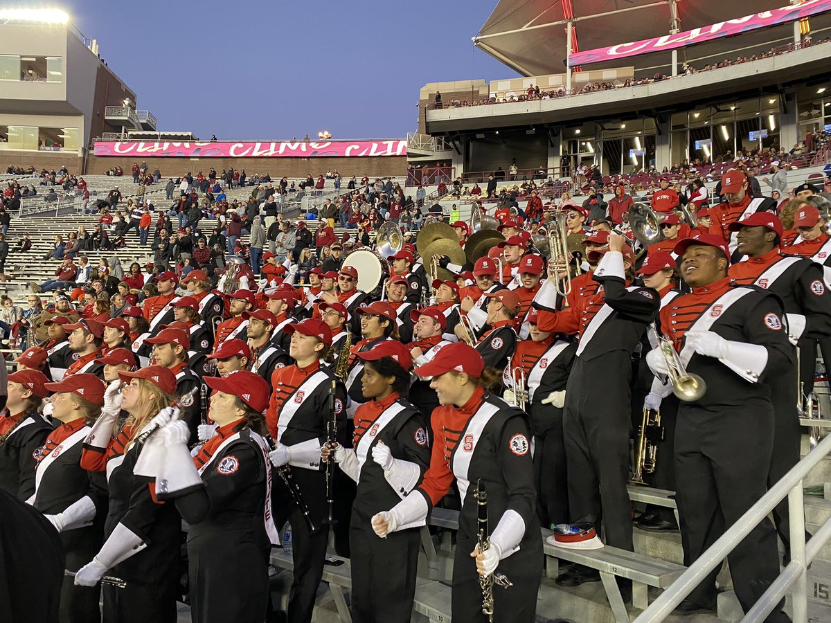 @NCStateMusic #marchingband firing up the crowd watching <a href="/PackFootball/">NC State Football</a> beat FSU - #GoPack