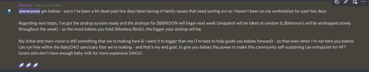 BabiesDAO's tweet photo. gm babies - here's a quick update &amp; our next steps as a community https://t.co/foNPWhcktp