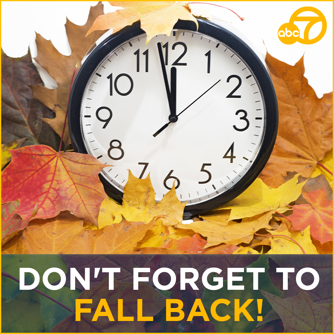 ABC7's tweet photo. Like it or not, daylight saving time ends at 2 a.m. Sunday, which means we'll set our clocks back one hour. Here's what you need to know: https://t.co/VZROemsAVj https://t.co/jgllKyK6s4