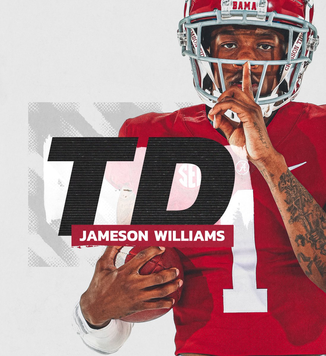 JUST LIKE THAT! <a href="/bigsgjamo/">waymo</a>

Bryce Young's pass complete to Jameson Williams for a 58 yard TD.

Q3  Bama: 20  |  Tigers: 7