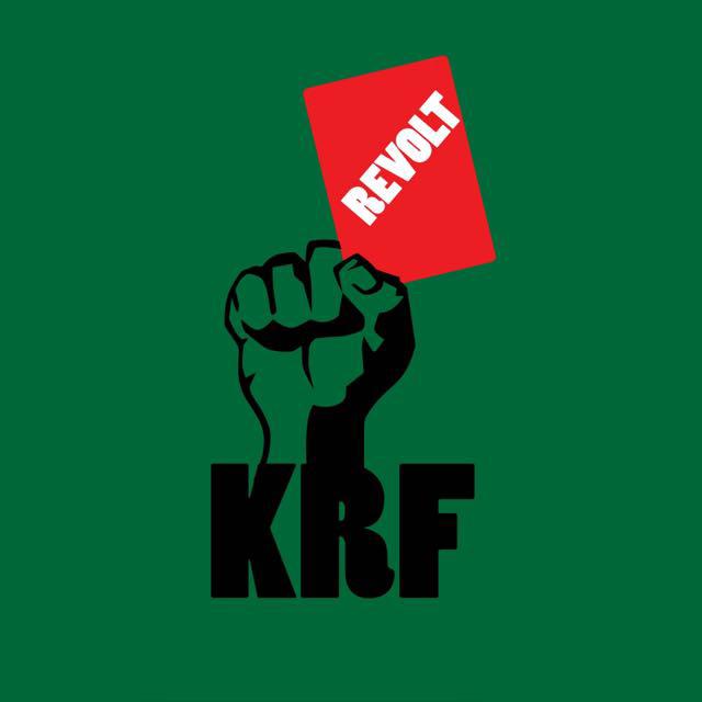 @Mukolwe254 A Kenyan Flag and Kenya Revolutionary Front's Banner.