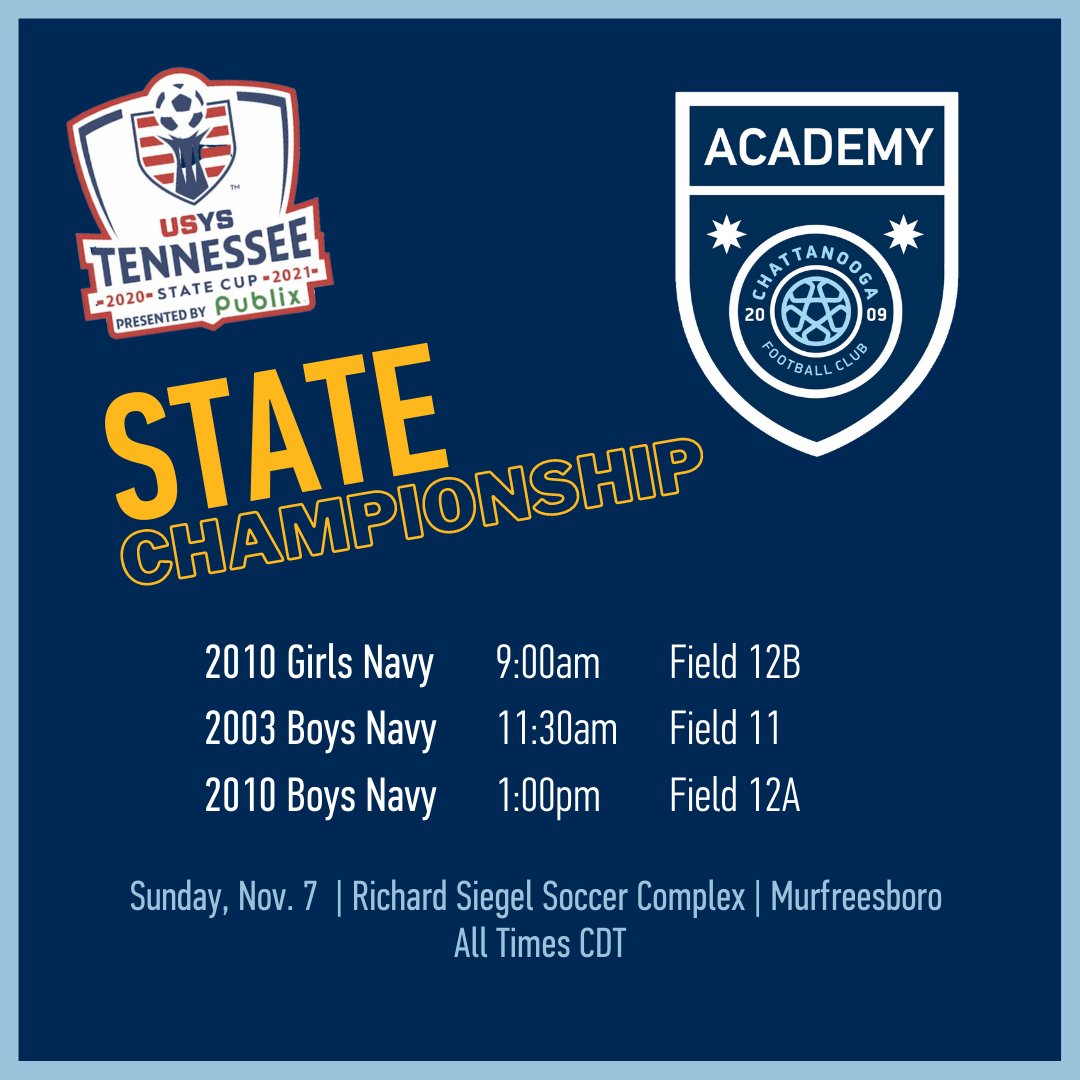 CFCYouthSoccer's tweet photo. The stage is set! Three CFC Academy teams are representing our city in the State Cup finals tomorrow. #CFCfuture #CFCexcellence https://t.co/AtovkffeYv