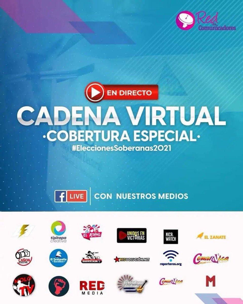 #Nicaragua|| Este 07 de Noviembre, no te pierdas  el minuto a minutos de las #ElecionesSoberanas2021

<a href="/ElMachoAguero/">🇳🇮🐦 🅴🅻🅼🅰🅲🅷🅾🅰🅶🆄🅴🆁🅾 🔴⚫</a> 
#TodosJuntosVamosAdelante
#NicaraguaTriunfa
#UnidosEnVictoria
