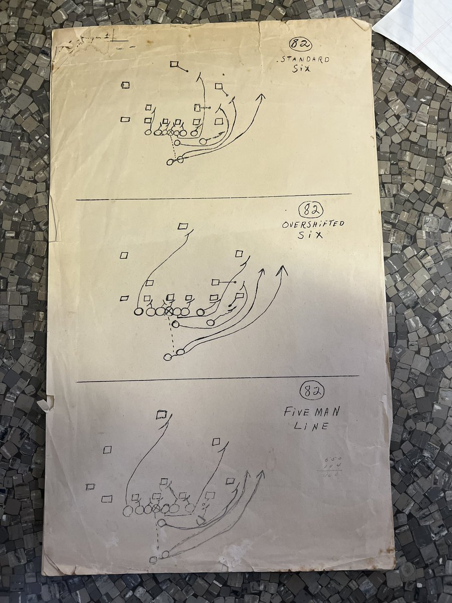 VoiceofByrd's tweet photo. I found my father’s 1943 playbook from @CHSBRAthletics while cleaning out my parent’s home in Lafayette. He left a note saying he didn’t know why he kept it. I do! #thankspop https://t.co/Hm7Fy3px2N