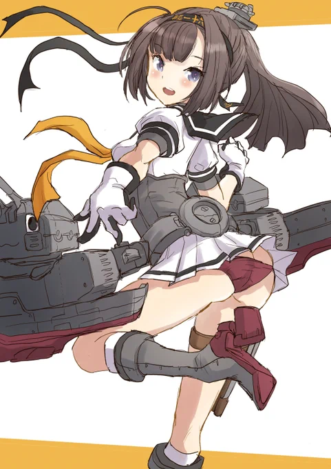 秋月ちゃん描きました
スタイル抜群です
カブールちゃんより背が高そうです 