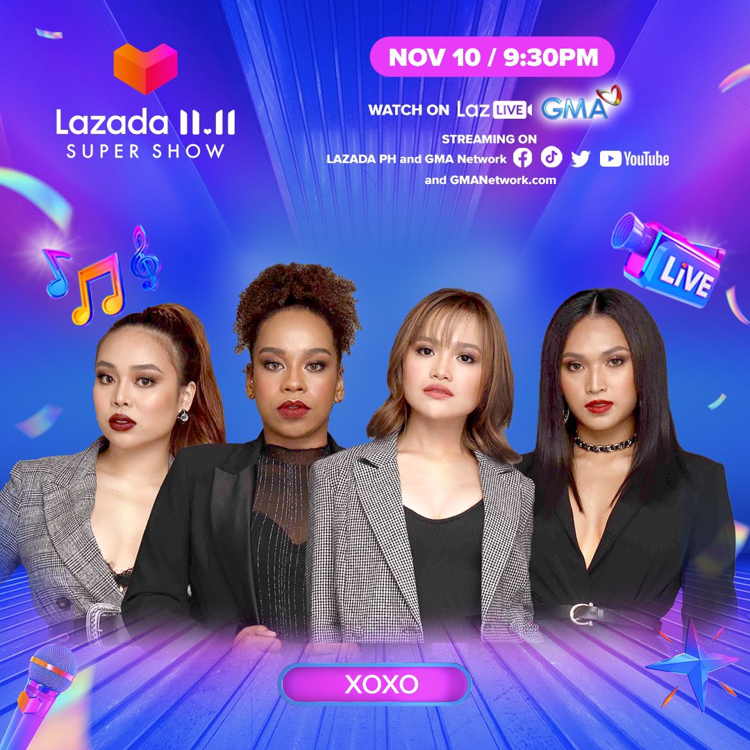 xoxo_gma's tweet photo. XOXO is ready to go para sa BIGGEST show ng Lazada this NOV. 10 9:30pm on GMA-7! Siguradong exciting ito so don’t you dare miss it! 💙

MAY SUPER FAN GIRL MOMENT KASI FINALLY, NAMEET NA NAMIN ANG SB19! 🙈💖 

#LazadaPH1111SuperShow
#LazadaxXOXO
#LazadaPH 

https://t.co/p2UWHXb4Cn https://t.co/RaA2REsAPn