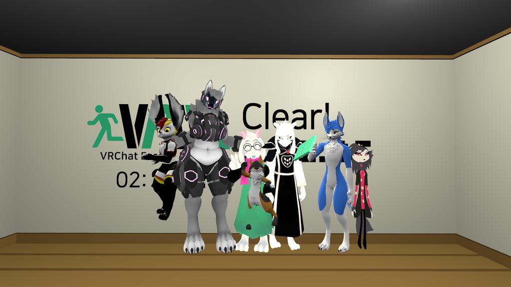 PsychoticBroni's tweet photo. Escape Room 2 Complete! #VRCE @pixel3000nerd @JustBrudlee @RaenyVisualz @allen2448 https://t.co/3lL01vOrOW