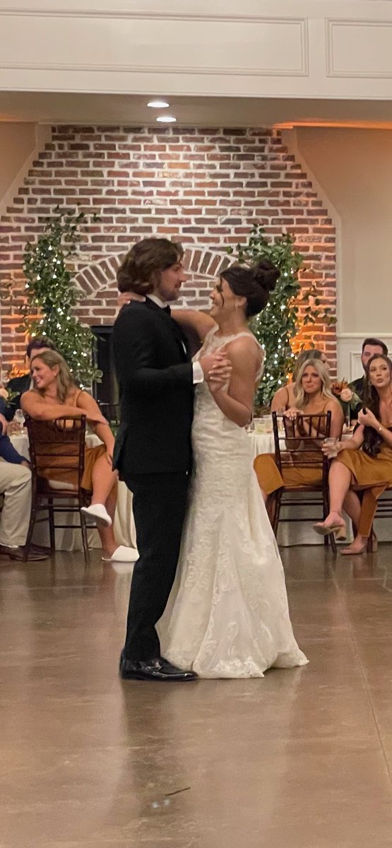TXBaseballRanch's tweet photo. It's official - Garrett Wolforth and Alexa Lezak are husband and wife.  Congratulations!  #RanchFamily https://t.co/KHzut6MuUD