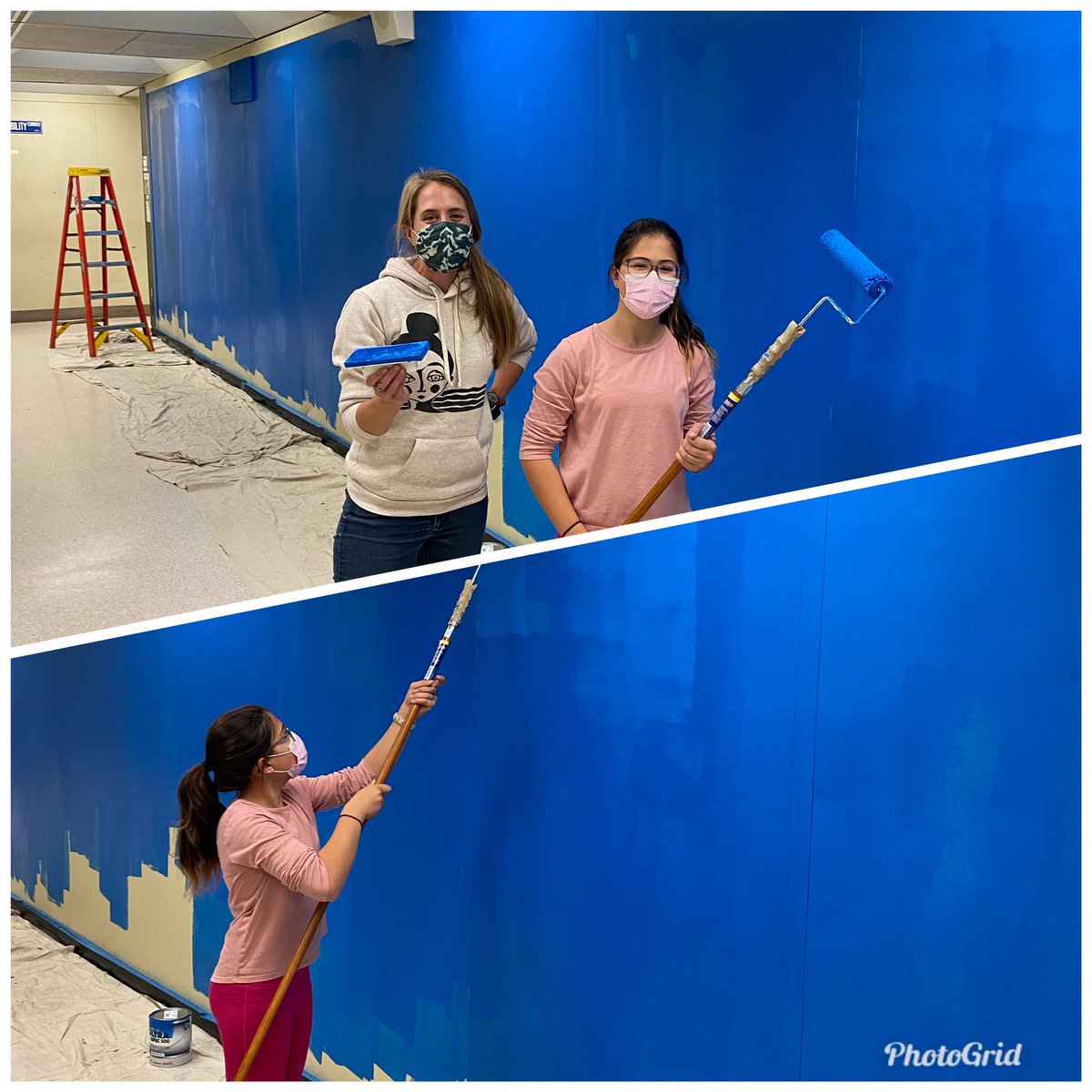 Thank you to our awesome volunteers painting the mural in House A. That WILDCAT BLUE is looking amazing. So much Wildcat Pride at MMS!!! <a href="/Messier_EP/">Shane Messier</a> @sandy_forand #TowniePride #WildcatPride <a href="/MartinWildcats/">Martin Middle School</a>