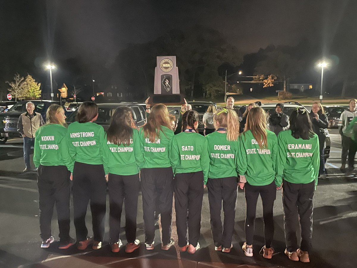 STATE CHAMPS! This resilient group of young ladies ran their best when it mattered the most. We are proud to coach this wonderful group!
