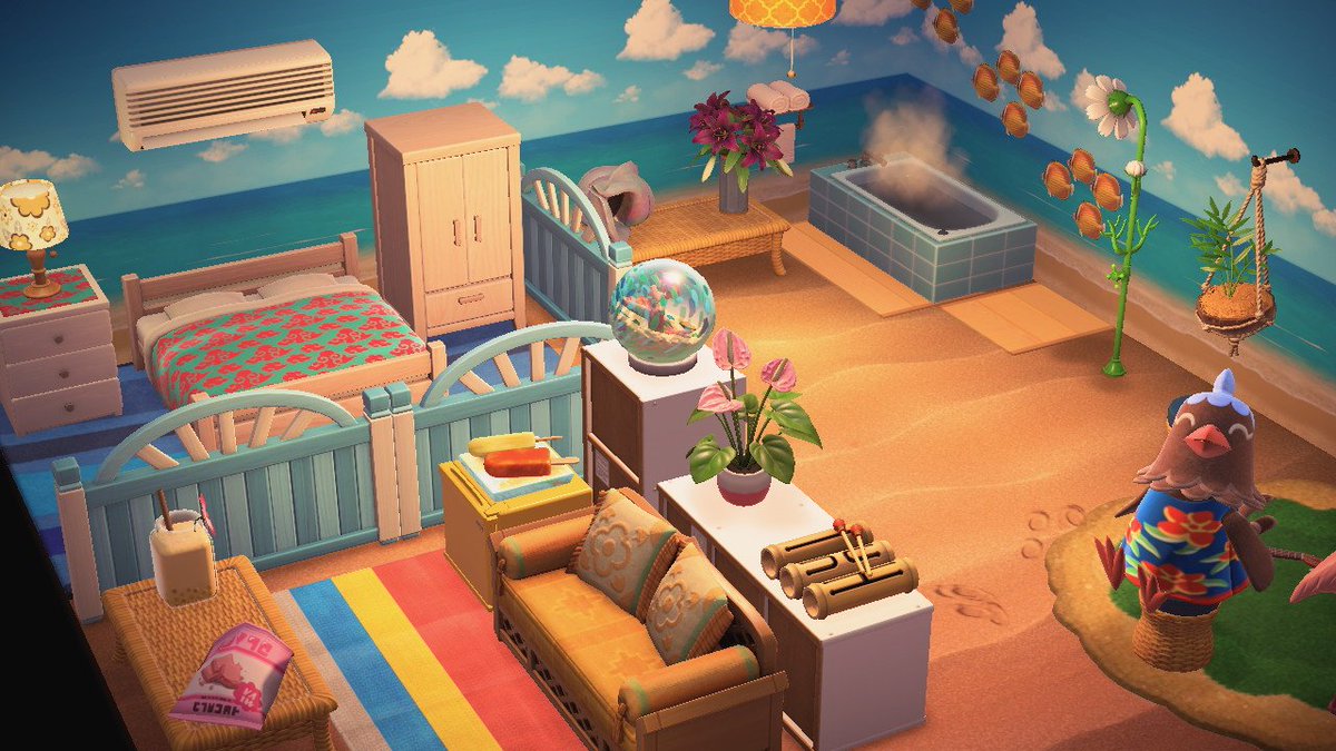whoguru5's tweet photo. Made a vacation home for one of my villagers thought it looked nice. https://t.co/8Fgv9QkeCg