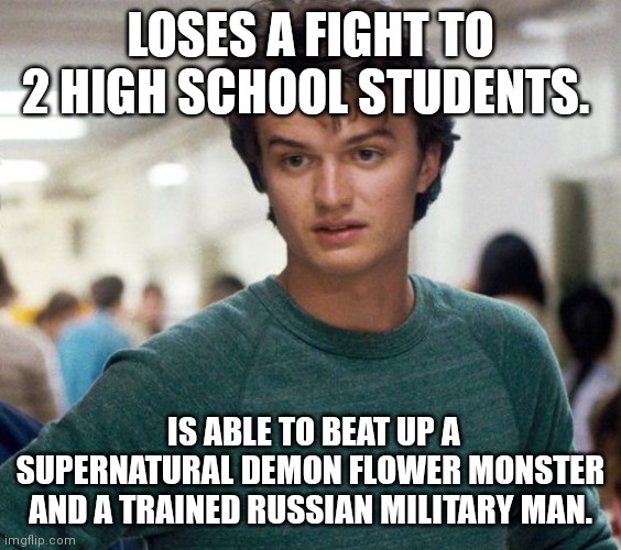Frightmare7's tweet photo. Strange Logic (Reupload due to spelling error)
#strangerthings #strangerthingssteve #memes #strangerthingsmemes #strangerthingsday https://t.co/4qSpjp022S
