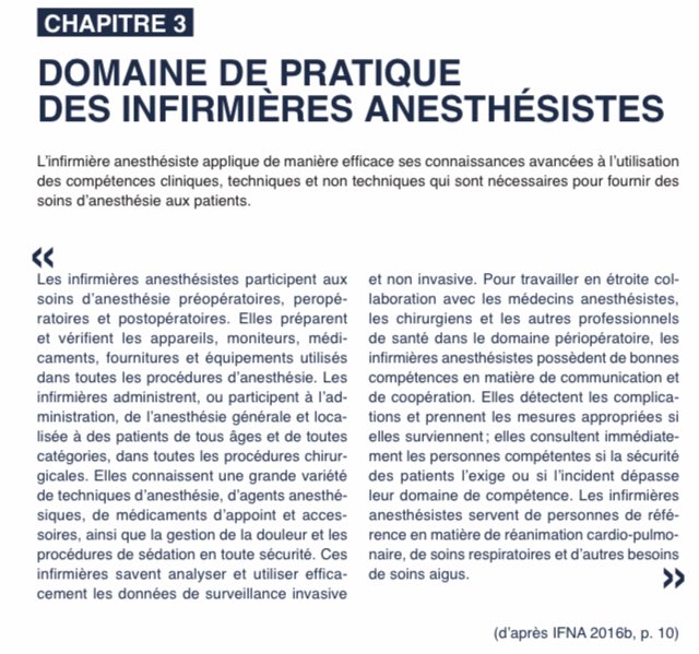 Comment peut-on dénier à la formation/profession #IADE sa pratique avancée quand celle-ci lui est reconnue de facto par l’entité internationale qui en établit les schémas ?!