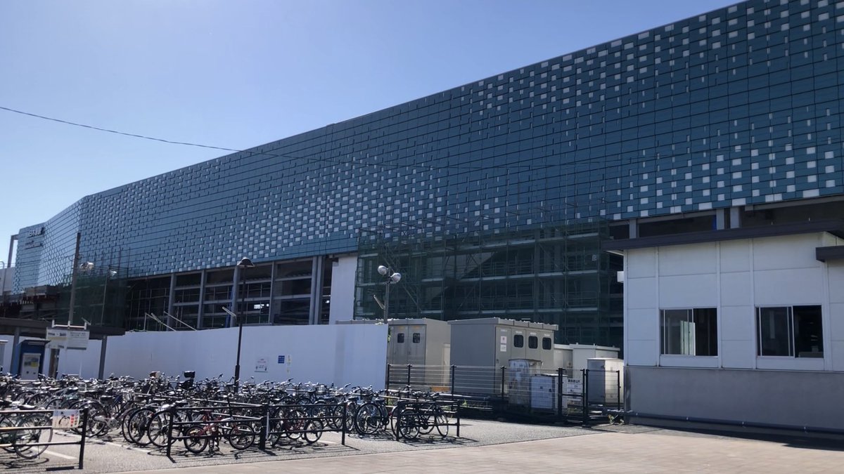 railroadspecia2's tweet photo. 西鉄高架化白木原新駅舎外観はほぼ100％完成 https://t.co/aT2krwAHYZ