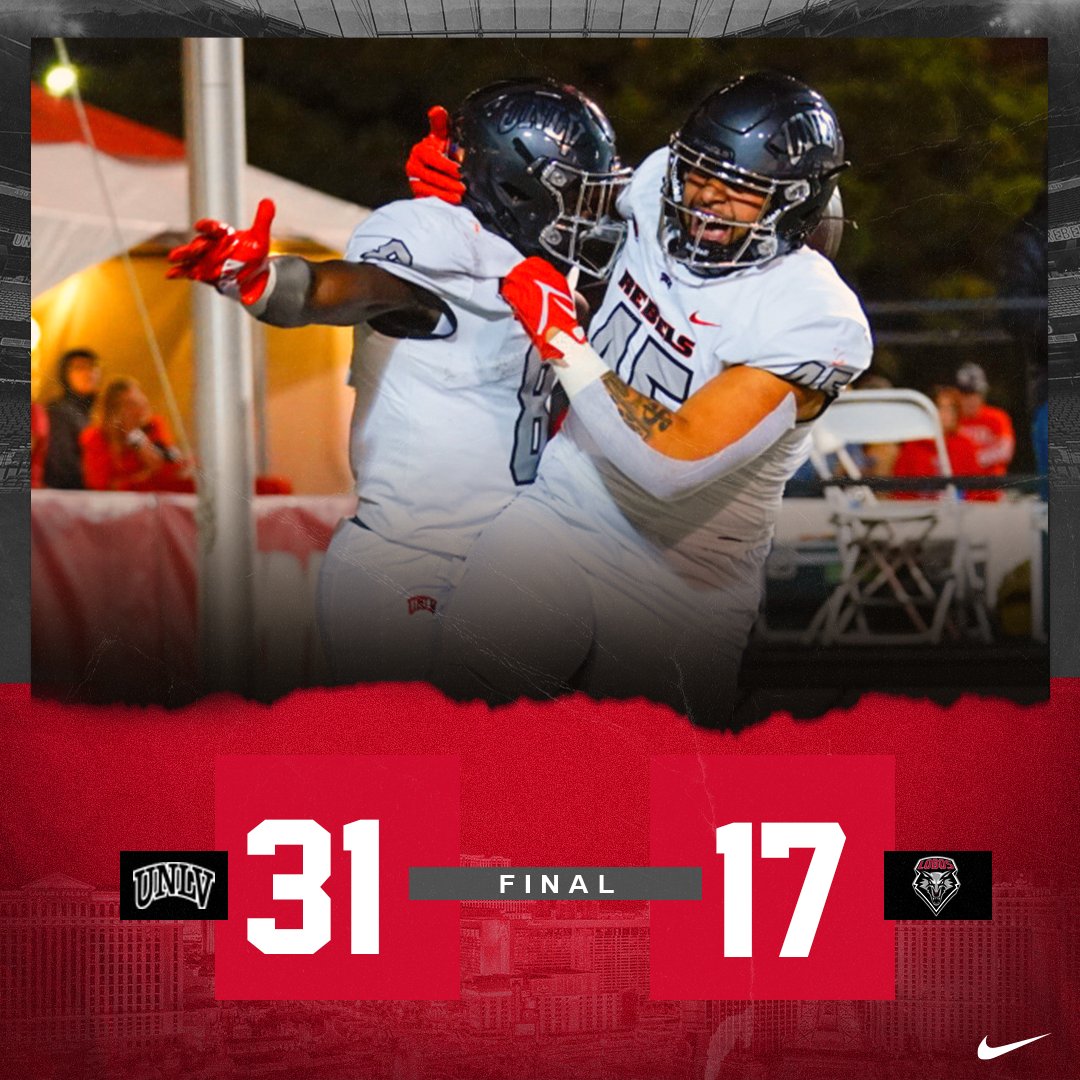unlvfootball's tweet photo. WE WIN. https://t.co/QOFcpL7d1b