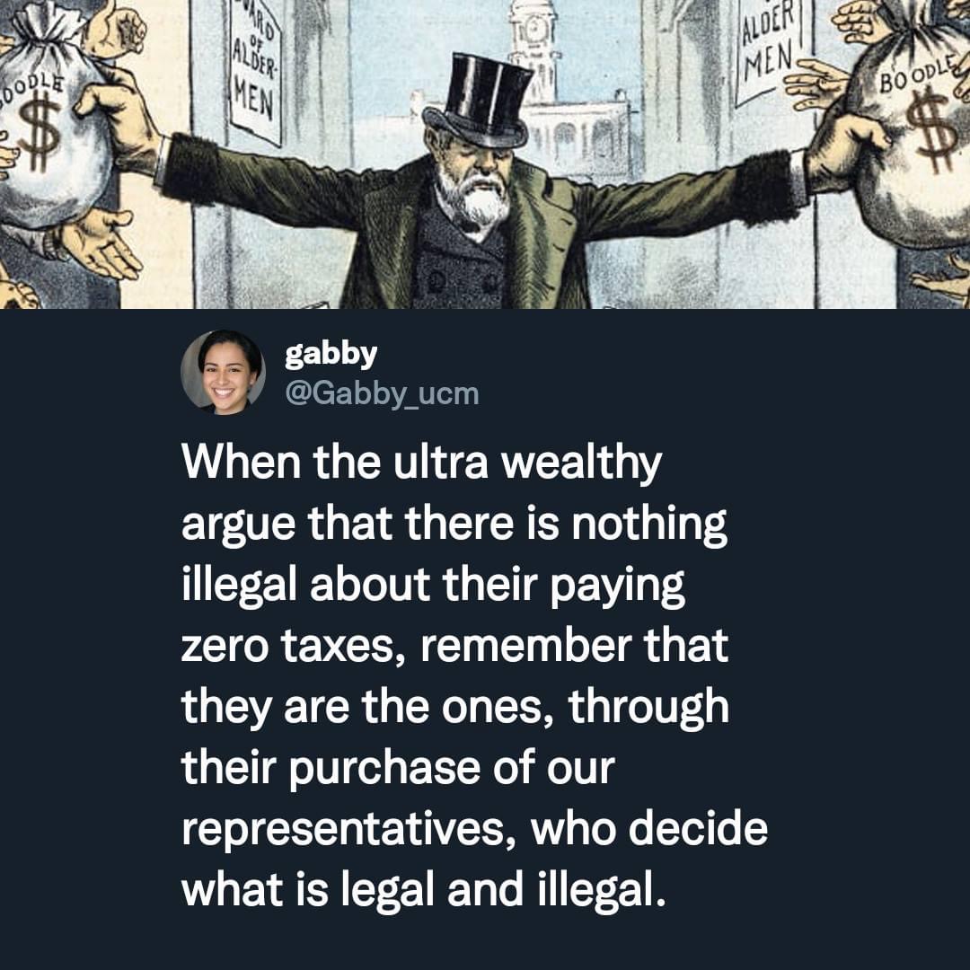 jilevin's tweet photo. Remember!

It's the millionaires and billionaires who make the rules. https://t.co/UPQJRCu80x
