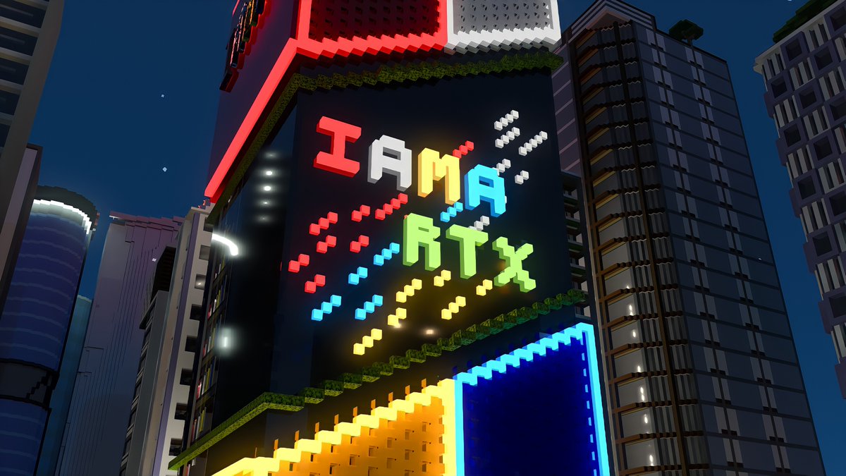 iama_mc's tweet image. This week on the #IAMAWeeklyShowcase...the IAMA turns five years old! 🎂

To commemorate this occasion, we're revisiting a nostalgic classic: @AvrinMinecraft's NBD, with a high-tech, RTX-powered twist that offers a glimpse of the bright future that lies ahead of us! 🎆 (1/3)