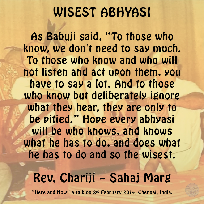 SuchitNanda's tweet photo. #Babuji said, “To those who #know, we don't need to say much. To those who know and who will not #listen and act upon them, you have to say a lot. And to those who know but deliberately ignore what they hear, they are only to be #pitied.”
Rev. #Chariji #Sahaj #Marg #SRCM #gyan https://t.co/EQ1LRxzkQt