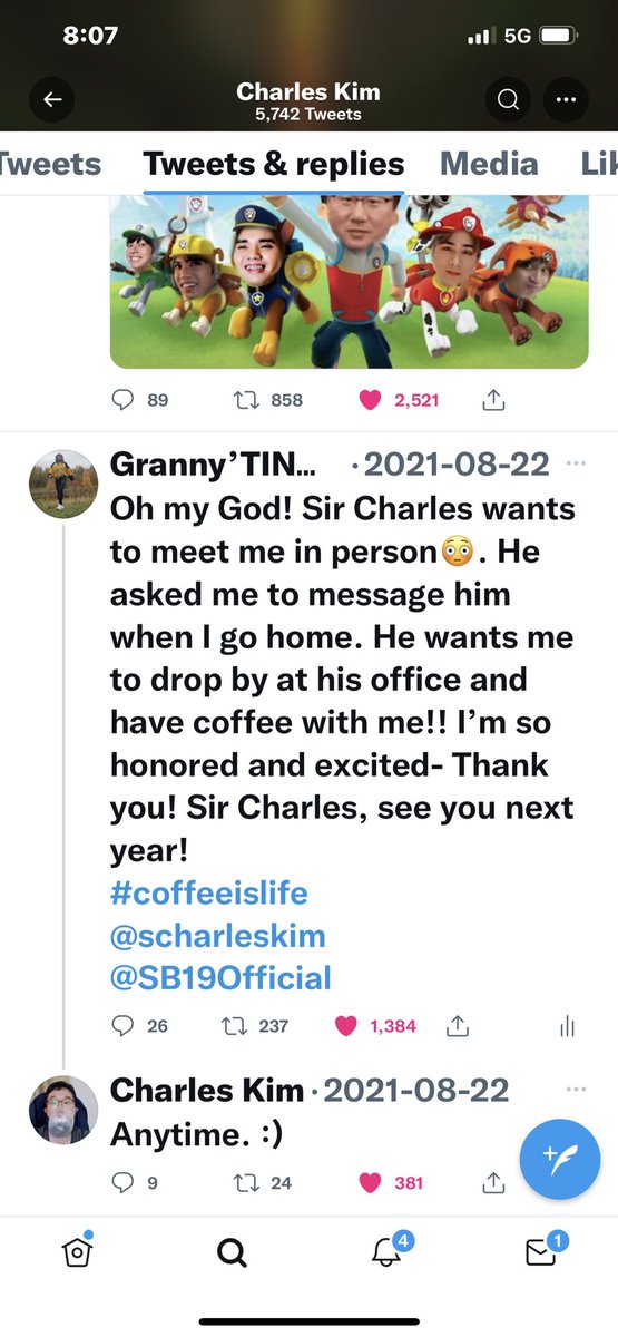 a_asaiah's tweet photo. Unforgettable Comments from Sir Charles: “LODI” and “My Pleasure” and for the coffee invitation next year at his office😱😱😱and being one of the 45 that he follows on twitter-himlay😭😇
#MANAdanceCoverKo🤪
#BeforeBITZ
#4Kviews😱
@scharleskim
@SB19Official
@granny_warriors https://t.co/z9Hmar2ASP