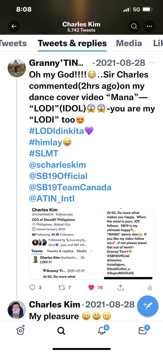 a_asaiah's tweet photo. Unforgettable Comments from Sir Charles: “LODI” and “My Pleasure” and for the coffee invitation next year at his office😱😱😱and being one of the 45 that he follows on twitter-himlay😭😇
#MANAdanceCoverKo🤪
#BeforeBITZ
#4Kviews😱
@scharleskim
@SB19Official
@granny_warriors https://t.co/z9Hmar2ASP