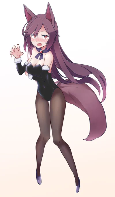 skebでリクエストいただいたバニースーツ影狼です 